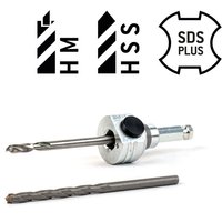 Schnellwechselaufnahme SDS plus Schaft inkl. HSS und HM von AMBOSS WERKZEUGE