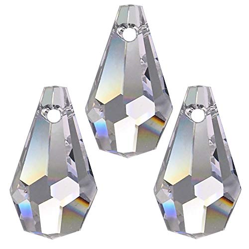 10x Regenbogenkristall Wiener Birnel 20mm Crystal 30% PbO ~ Feng Shui Lampen Kronleuchter von AMBROS - Kristall