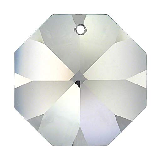 62x Regenbogenkristall Oktagon ~ Koppe 14mm 1 Loch Crystal 30% PbO ~ Feng Shui Kronleuchter Lüster von AMBROS - Kristall