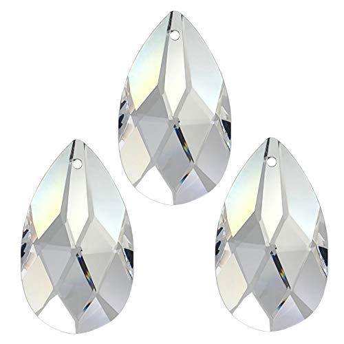 9X Kristall 'Salzburger Mandel' 50mm Crystal 30% PbO ~ Kronleuchter Lüster Kandelaber Kristallleuchter Regenbogen von AMBROS - Kristall