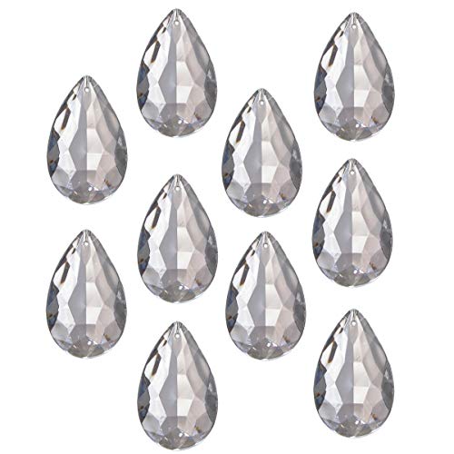 10x Antik Kristall Pfauenauge h 38mm Crystal -M- ~ Kronleuchter Lüster Candelaber von AMBROS - Kristall