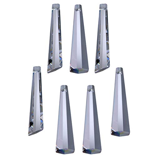 7x Regenbogenkristall "Icicle/Eiszapfen" 63mm Crystal 30% PbO~ Feng Shui Lampen Kronleuchter von AMBROS - Kristall