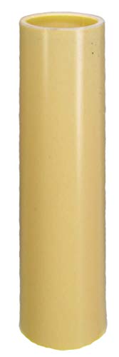 E14 Fassunghülse ~ Kerzenhülse 100mm Kunststoff Champagner ~ Elfenbein Ø 24/26mm von AMBROS - Kristall