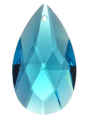 AMBROS - Kristall Suncatcher Hängender Schmuck Kristall Natur Modern, Feng Shui Oster Türkis und Aquamarin 38mm Ostern von Homry