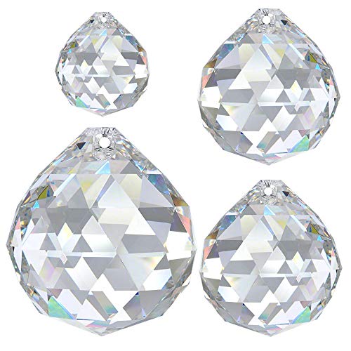 Regenbogenkristall 4 TLG. Kugelset 20mm & 30mm & 40mm Crystal 30% PbO ~ Feng Shui Suncatcher von AMBROS - Kristall