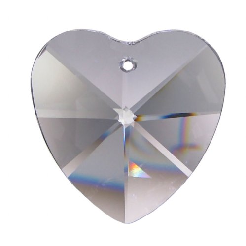Regenbogenkristall Herz 40mm Crystal 30% PbO ~ Fengshui Suncatcher von AMBROS - Kristall
