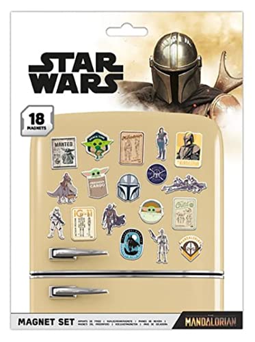 Star Wars: The Mandalorian Kühlschrankmagnet-Set, 18-teilig – Offizieller Merchandise-Artikel von AMBROSIANA