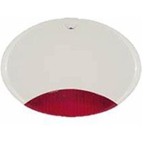 AMC - iside 130-WR Sirene mit eigener Stromversorgung, Farbe weiß, rotes Blinklicht, hohe Helligkeit, programmierbar von AMC
