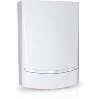 BLADE 02-WW - Sirene mit eigener Stromversorgung, mit doppeltem Piezoelektrikum, Farbe Weiß – blinkend. weiße LED-Laufschrift mit hoher Helligkeit von AMC