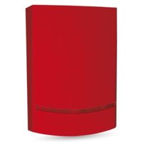 AMC - blade 24 v Sirene mit eigener Stromversorgung, Farbe Rot – helles rotes LED-Blinklicht – 24 v Stromversorgung von AMC