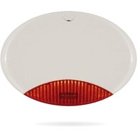 ISIDE 140 Sirene mit eigener Stromversorgung, Farbe weiß – separate Steuerung und Meldung des System-/Alarmstatus – programmierbares, orangefarbenes von AMC