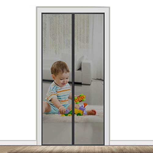 AMCER Magnet Insektenschutz Tür 165x235cm Insektenschutz Tür mit Klettband, Insektenschutz, Klebemontage Ohne Bohren, für Flure/Türen - Schwarz AMCER Magnet Insektenschutz Tür 165x235cm Insektenschutz Tür mit Klettband, Insektenschutz, Klebemontage Ohne Bohren, für Flure/Türen - Schwarz von AMCER