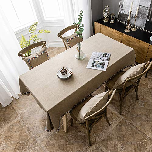AMCER Outdoor Tischdecke 80x110cm, Tischdecke aus Leinen, Waschbare Anti Falten Schimmelbeständig Anti Fading, Cafe,Party oder,Buffettisch - Braun AMCER Outdoor Tischdecke 80x110cm, Tischdecke aus Leinen, Waschbare Anti Falten Schimmelbeständig Anti Fading, Cafe,Party oder,Buffettisch - Braun von AMCER