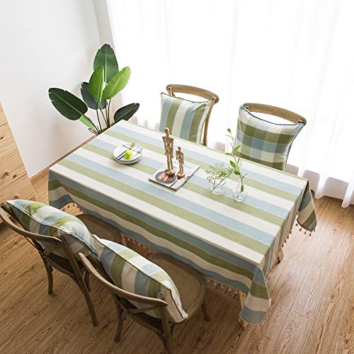 AMCER Tischdecke Rechteckige 120x165cm, Dekorative Tischdecke, Wasserabweisend Staubdichte Hitzebeständig Feuchtigkeitsbeständig, Cafe,Party oder,Buffettisch - Grün AMCER Tischdecke Rechteckige 120x165cm, Dekorative Tischdecke, Wasserabweisend Staubdichte Hitzebeständig Feuchtigkeitsbeständig, Cafe,Party oder,Buffettisch - Grün von AMCER