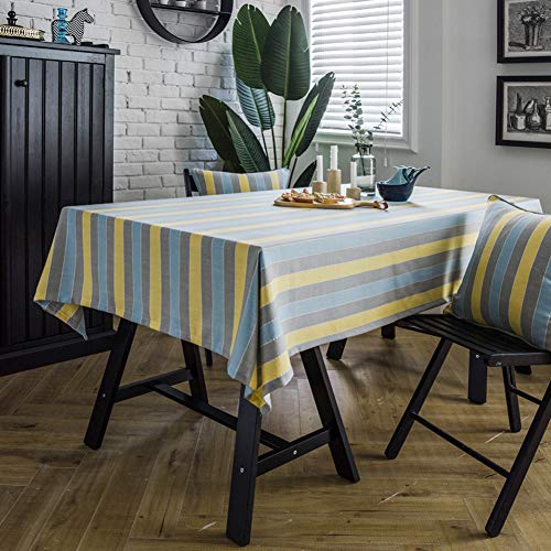 Tischdecke Rechteckige 70x140cm, Table Covers, Waschbar, rutschfest, Farbe Größe wählbar - Gelb von AMCER
