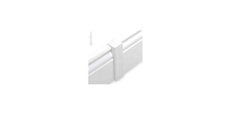 AMCO Sockelleiste Amco Eckverbindungsklotz 102 x 16 x 16 mm, weiß von AMCO