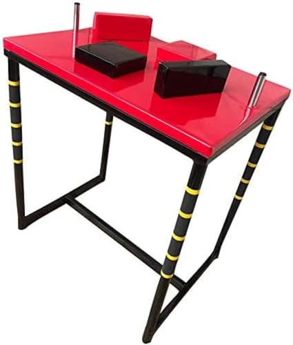 Professioneller Armdrücken-Tisch, Standard-Armdrücken-Kampftisch, geeignet für Heim-Fitness-Unterhaltungswettbewerbe, Schwarz und Rot von AMCaoYiLi