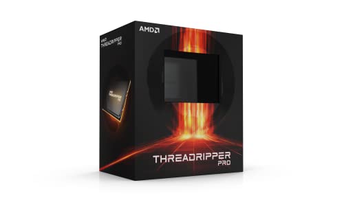 AMD Ryzen Threadripper PRO Prozessor 5965WX (24Kerne/48Threads, 280W TDP, SWRX8 Sockel, 140 MB Cache, Bis zu 4.5 GHz Max Boost, Kein Kühler) von AMD