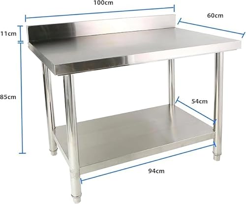 AMDBRAIL 100x85x60cm mit Aufkantung -Edelstahl Küche Arbeitstisch Tisch Verstellbare für Lebensmittelzubereitung Küche & Ablagefläche Multifunktionale Gastro Zubereitungstisch Grilltisch AMDBRAIL 100x85x60cm mit Aufkantung -Edelstahl Küche Arbeitstisch Tisch Verstellbare für Lebensmittelzubereitung Küche & Ablagefläche Multifunktionale Gastro Zubereitungstisch Grilltisch von AMDBRAIL