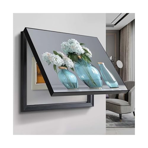 Elektrischer Zähler Dekorative Verstecken Gemälde Abdeckung Stromzähler Abdeckung Box for Stromzähler Wandmalerei Stanzfrei Kreative Wandkunst Dekor AMDWZY(A,55x45cm) von AMDWZY