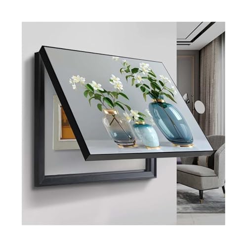 Elektrischer Zähler Dekorative Verstecken Gemälde Abdeckung Stromzähler Abdeckung Box for Stromzähler Wandmalerei Stanzfrei Kreative Wandkunst Dekor AMDWZY(B,80x60cm) von AMDWZY