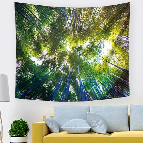 AMDXD Bambuswald Wandbehang, Wandteppich Wandtuch aus Polyester, Digitaldruck Deko Tuch, Stil 4 B, 150x200cm von AMDXD