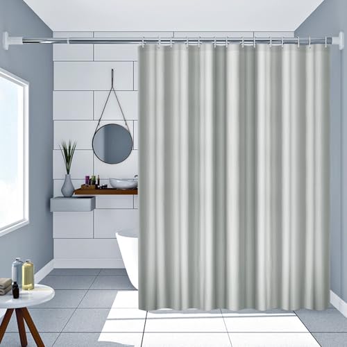 AMDXD Duschvorhang Waffel, Textil Anti-schimmel Wasserdicht Waschbar Badvorhang aus Polyester Stoff Graue Waffel 100x200cm mit Duschvorhangringen AMDXD Duschvorhang Waffel, Textil Anti-schimmel Wasserdicht Waschbar Badvorhang aus Polyester Stoff Graue Waffel 100x200cm mit Duschvorhangringen von AMDXD