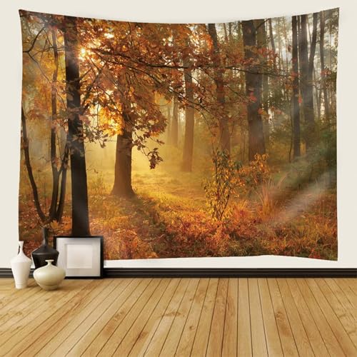 AMDXD Tapisserie 350x256cm, Landschaft Natur Wandteppich Wald Dschungel Wandtuch Polyester Wanddekoration für Wohnheim, Braun AMDXD Tapisserie 350x256cm, Landschaft Natur Wandteppich Wald Dschungel Wandtuch Polyester Wanddekoration für Wohnheim, Braun von AMDXD