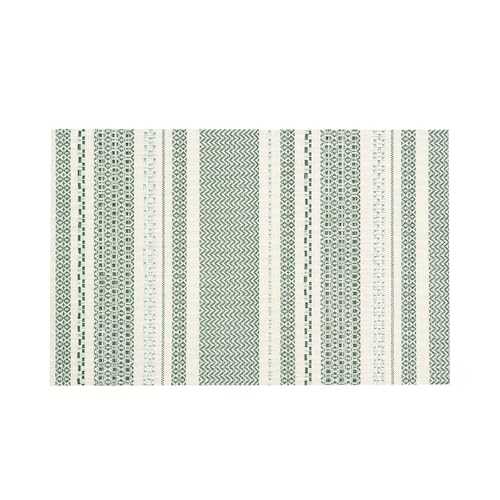 AMDXD Tischsets Platzsets Textil Quadratisch 2er Set, PVC Platzsets Abwaschbar Für Weihnachten mit Streifen Hitzebeständige, Tischuntersetzer Couchtisch Grün für Speisetisch Platz-Matten, 45x30CM AMDXD Tischsets Platzsets Textil Quadratisch 2er Set, PVC Platzsets Abwaschbar Für Weihnachten mit Streifen Hitzebeständige, Tischuntersetzer Couchtisch Grün für Speisetisch Platz-Matten, 45x30CM von AMDXD