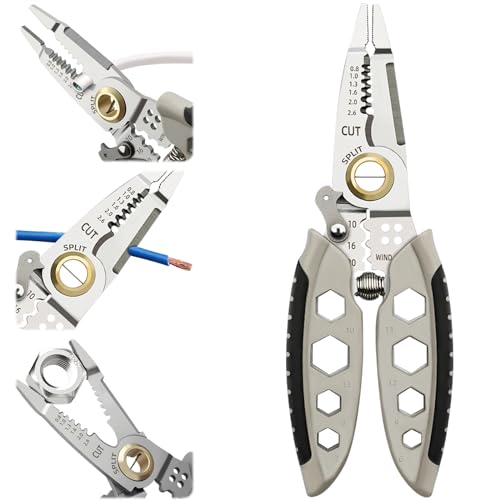 Abisolierzange 3-in-1 Abisolierwerkzeug Elektriker Multifunktions Abisolierzange Tragbare Crimpzange Automatisch Professional Wire Stripping Tool Abisolierzange 3-in-1 Abisolierwerkzeug Elektriker Multifunktions Abisolierzange Tragbare Crimpzange Automatisch Professional Wire Stripping Tool von AMDZGLB
