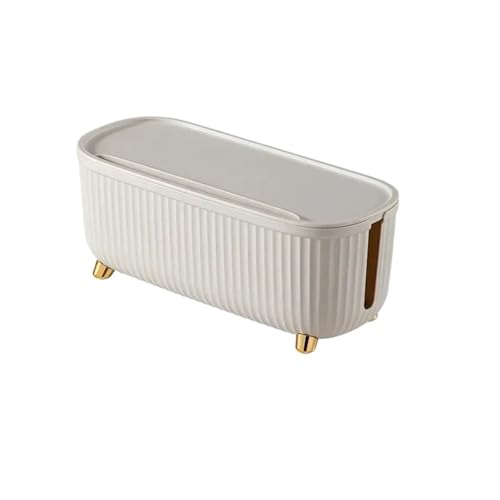 AMEEDA Kabelmanagementbox Stripe Wire Cable Storage Case Organizer Box Socket Plug Storage Box Router Board Bracket for Household Bedroom Organizer(Beige) von AMEEDA