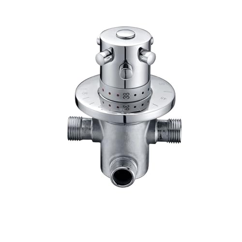 Thermostatisches Mischventil Messing Thermostat Mischventil Konstante Wassertemperatur Dusche Wasserhahn Ventil Thermostat Badezimmer Küche Wasserhahn Ventil 6 Arten(Type F) von AMEEDA