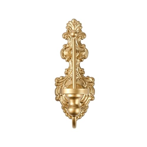 Kerzenhalter Wand Wandkerzenhalter 1PC Gold Montiert Wand Kerzenhalter Teelicht Hängen Wand Leuchter Rustikalen Metall Schwarz Leuchte Wand Dekor(Gold) von AMEEDA