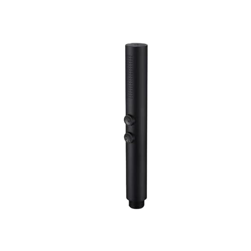 Handbrause aus Messing, Badezimmerzubehör, zwei Funktionen, Hochdruck, wassersparende Badewanne, Handbrause, mehrere Farben(Black head) von AMEHMHKYW