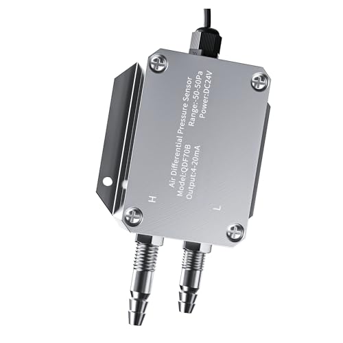 AMEHRU Luft Wind Differential Druck Sender 4-20mA 0-10V RS485 Differential Druck Sensor Wandler 0-50pa 0-100pa 0-200pa(Output 0-10V,0-200pa) von AMEHRU