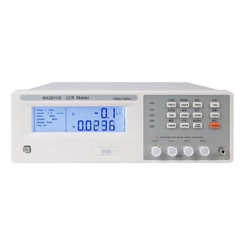 AMEHRU RK2811D Digitale Brücke 100 Hz – 10 kHz LCR-Meter Optionale Frequenzausgangsimpedanz 30 Ω oder 100 Ω LCD-Bildschirm mit weißer Hintergrundbeleuchtung AMEHRU RK2811D Digitale Brücke 100 Hz – 10 kHz LCR-Meter Optionale Frequenzausgangsimpedanz 30 Ω oder 100 Ω LCD-Bildschirm mit weißer Hintergrundbeleuchtung von AMEHRU