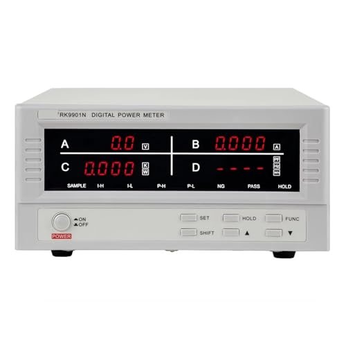 AMEHRU RK9901N AC Digital Power Meter 600V 20A 12KW Digitales Wattmeter Leistungsenergiemessgerät von AMEHRU