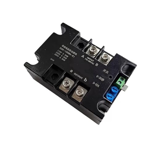 Einphasiger Motor-Sanftanlasser Sanftanlaufmodul Motor-Sanftanlasser Einstellbare Sanftanlaufzeit(SSR-100WA-R(4KW)) von AMEHRU