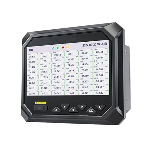 Papierloser Mehrkanal-RS485-Frequenz-Temperatur-Druck-Strom-Spannungs-Kurvenschreiber(24 channels MIK-R6500C) von AMEHRU