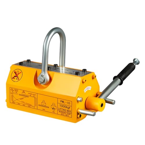Permanent Magnet Hebe Gerät Magnetische Heber 600KG 1T Saugnapf 400KG Hohe-Festigkeit(3 times 600KG) von AMEHRU