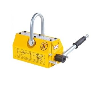 Permanentmagnet-Hebevorrichtung mit magnetischem Saugnapf, Magnetheber, 600 kg, Hochleistungs-Industrie-1-Tonnen-Magnet, Eisen-Saugnapfscheibe(100KG) von AMEHRU