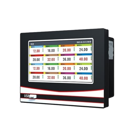 Touchscreen-Papierloser Rekorder Industriequalität Mehrkanal-Thermowiderstand Temperatur-Spannungskurve Datenerfassung Inspektionsinstrument(6 channels with 2 alarms) von AMEHRU