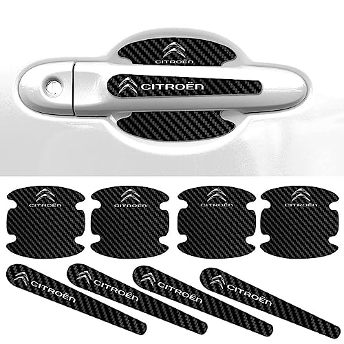 AMENAS 8Stück Autotürgriffschutz Aufkleber, für Citroen C5 aircross 2017-2022 Türschüsselschutz Kollisionsschutz,Autotür Griffe Schutz von AMENAS