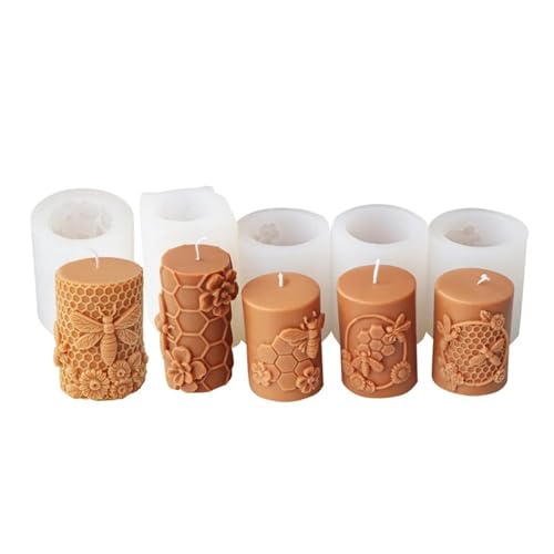 AMENGJ Kerzen Silikonformen 3D 5 stücke Relievo Blume Zylindrische Kerze Form DIY Aromatherapie Seife Gips Silikon Form Handwerk Geschenk Wohnkultur AMENGJ Kerzen Silikonformen 3D 5 stücke Relievo Blume Zylindrische Kerze Form DIY Aromatherapie Seife Gips Silikon Form Handwerk Geschenk Wohnkultur von AMENGJ
