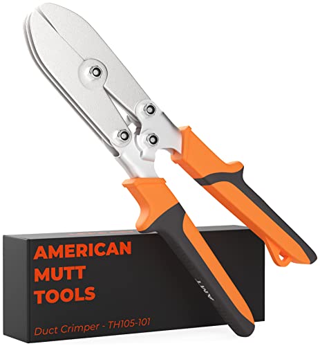 AMERICAN MUTT TOOLS 5 Klingen Blech Crimper Werkzeug,Crimpen 24 GA Stahl und 28 GA Edelstahl,Ofenrohr Crimper Werkzeug, Kanal Crimper Werkzeug, HVAC Crimper Werkzeug, Dachrinne Crimper Werkzeug von AMERICAN MUTT TOOLS