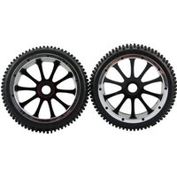 Amewi 1:5 Buggy Kompletträder Multipin 10-Speichen Schwarz 1 Paar von AMEWI