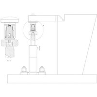 AMF - Schraubbock mit Alu-Unterteil 110 mm AMF - Schraubbock mit Alu-Unterteil 110 mm von AMF