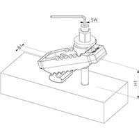 AMF Spannpratze Mit Gegenhalter 2 von AMF