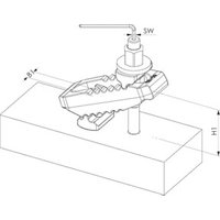 AMF Spannpratze Mit Gegenhalter 4 von AMF