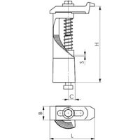 AMF Spannpratze Nr.6313K 24+28 kurz m.U-Stück von AMF